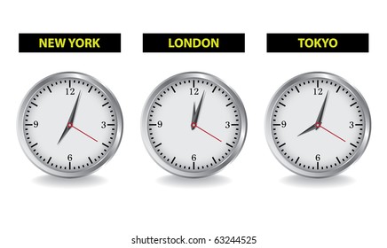 clocks - realistic illustration