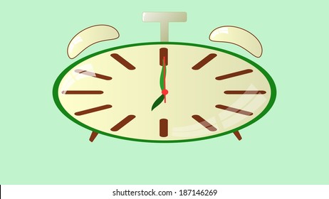 Clocks show exactly seven o'clock