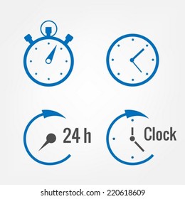Clocks And Stopwatch icons 