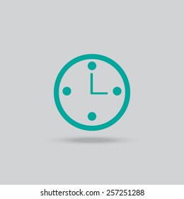 Clocks, time icons set