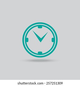 Clocks, time icons set