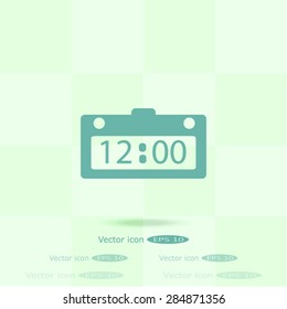 Clocks, time icons set
