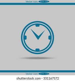 Clocks, time icons set