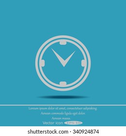 Clocks, time icons set