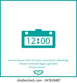 Clocks, time icons set