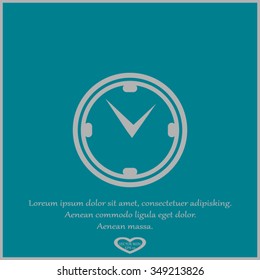 Clocks, time icons set