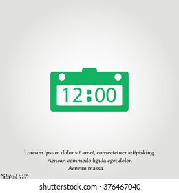 Clocks, time icons set