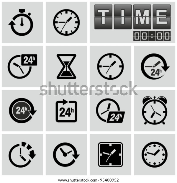Clocks, time icons\
set.