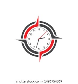 clock,time logo icon illustration design vector template