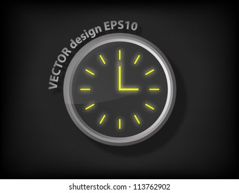  clock(vector)  high detailed glass clock