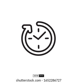 clockwise icon, design inspiration vector template for interface and any purpose