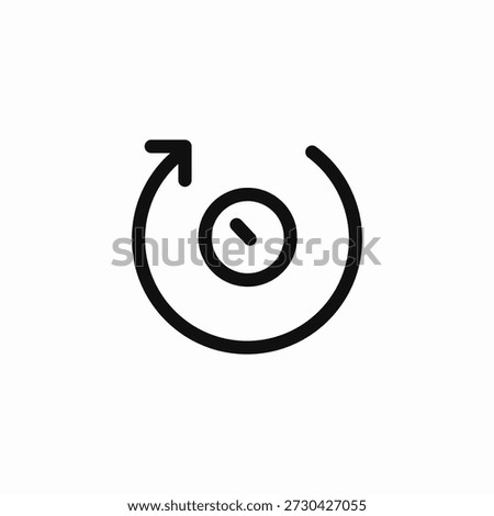 clockwise reload arrow icon sign vector