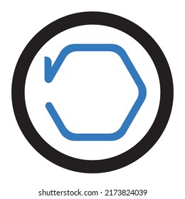 Clockwise Rotate Counter Icon Stock Vector (Royalty Free) 2173824039 ...