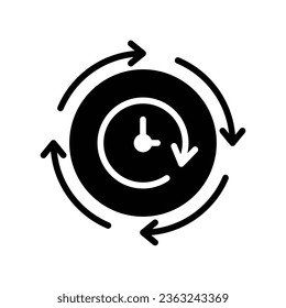 Clockwise vector icon which can easily modify or edit

