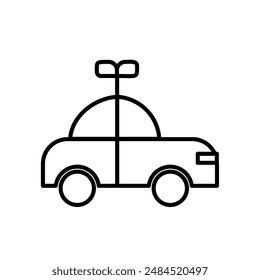 Clockwork Car Toy Icon, Ideal for Toys and Collectibles Illustrations