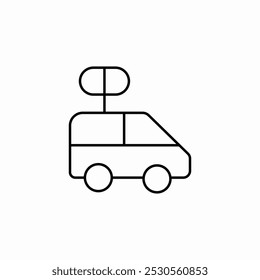 Vector de signo de icono de juguete de coche de reloj