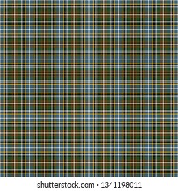 Clodagh District Tartan. Seamless pattern for tartan of Clodagh, Ireland, for fabric, kilts, skirts, plaids. Frequent weave 