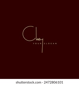 Cloey  name signature logo vector design