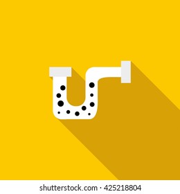 Clog in pipe icon