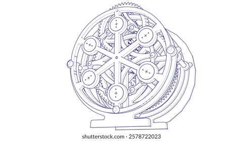 clok graphic symbol 3d illustration	

