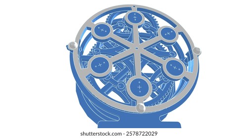 clok graphic symbol 3d illustration	
