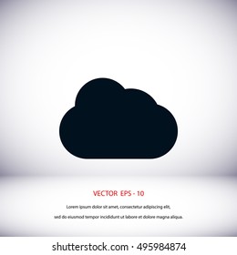 clond vector icon, flat design best vector icon