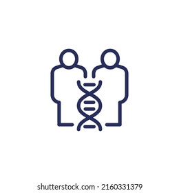 Klonzeilensymbol mit DNA