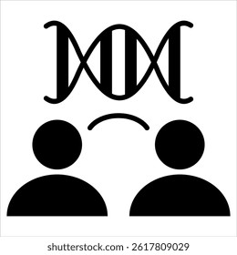 cloning glyph icon vector illustration