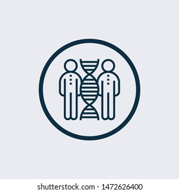 Cloning icon isolated on white background. Cloning icon simple sign. Cloning icon trendy and modern symbol for graphic and web design. 