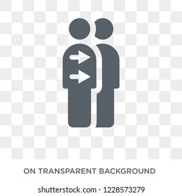 Cloning icon. Trendy flat vector Cloning icon on transparent background from Artificial Intelligence, Future Technology collection. 