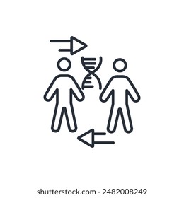 cloning icon. vector.Editable stroke.linear style sign for use web design,logo.Symbol illustration.