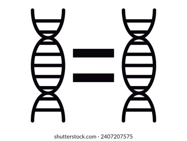 Clonando a través de un icono negro dna.