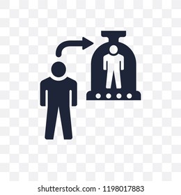 Cloning transparent icon. Cloning symbol design from Future technology collection.
