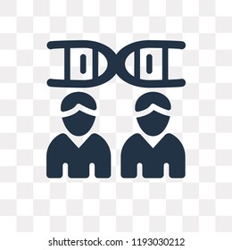 Cloning vector icon isolated on transparent background, Cloning transparency concept can be used web and mobile