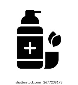 Gráfico de Vector de ilustración de icono de glifo de cloretil. Gráfico simple del Vector de la ilustración del elemento, conveniente para el App, los Sitios web, y las presentaciones aisladas en el fondo blanco