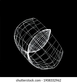close up abstract 3d rendered illustration