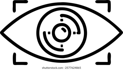 Close up of AI chatbot interface reflecting in human eye with copy space concept as A macro shot focusing on a human eye with the reflection of an AI chatbot interface on the iris.