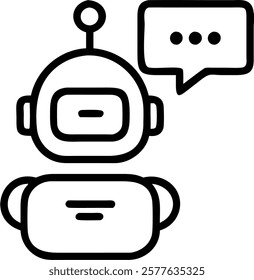 Close up of AI customer support chatbot typing indicator with copy space concept as A macro image focusing on a typing indicator of an AI chatbot on a screen representing responsiv