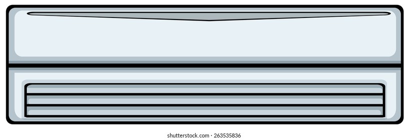 Nahaufnahme einer Klimaanlage an der Wand