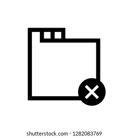 close all tabs outline icon vector