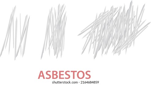 A Close Up Asbestos On White Background Illustration