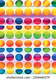 close up background with colorful circles