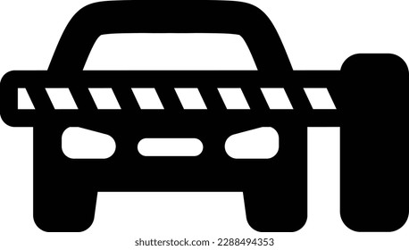 estación de coche de parada de barrera cercana 27218