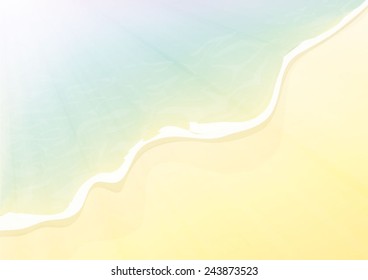 Close up beach illustration