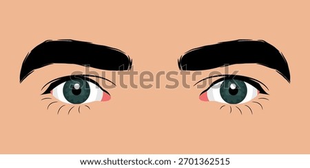 Close up of a beautiful man's eyes