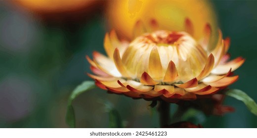 Close up of a beautiful yellow flower