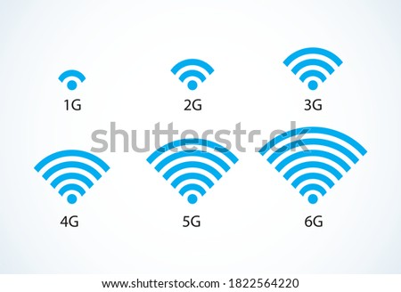 Close up big strong smart digital free mobile web 6G pretend cheat antenna little wrong gsm energy device set space. Shame lost mind life small lie no level risk idea logo design graphic vector style