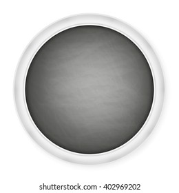 Close up of a black dirty chalkboard with white frame. EPS 10 vector file included