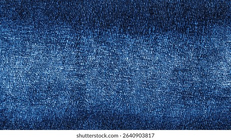 Close up of a blue denim texture background for apparel design or abstract artistic use