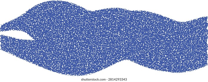 Close Up Blue Textured Pattern Resembling Animal Fur Texture Design